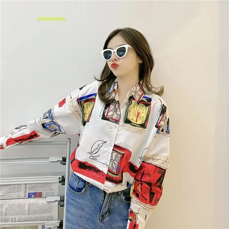 الكلاسيكية والفريدة من نوعها العصرية فضفاضة تناسب الإصدار عارضة أزياء كسول والترفيه فضفاضة تنوعا أنماط رواية بسيطة تي شيرت #1