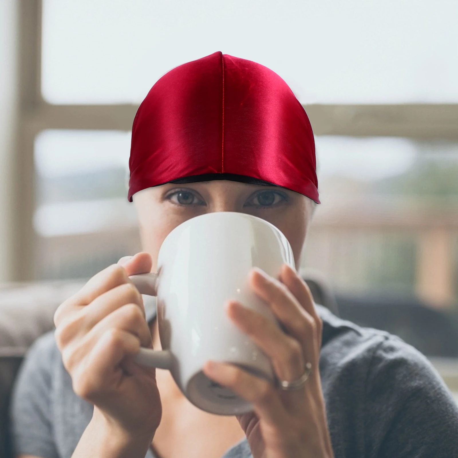 

4Pcs Silky Durag Long Tail Headwrap Smooth Elastic Polyester Pirate Hat Turban Breathable Sleep Cap Hair Protector