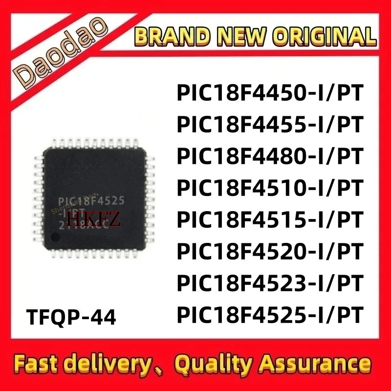 

PIC18F4450-I/PT PIC18F4455 PIC18F4480 PIC18F4510 PIC18F4515 PIC18F4520 PIC18F4523 PIC18F4525 IC MCU Chip TFQP-44