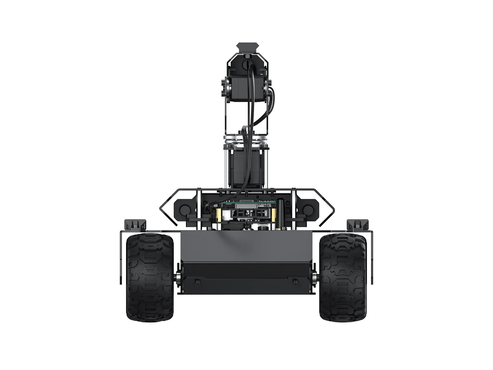 Zestaw UGV Rover PT PI4B ROS2 Waveshare Open-source 6-kółowy 4WD Robot AI z podwójnymi kontrolerami, kompatybilny z Raspberry Pi 4B 5