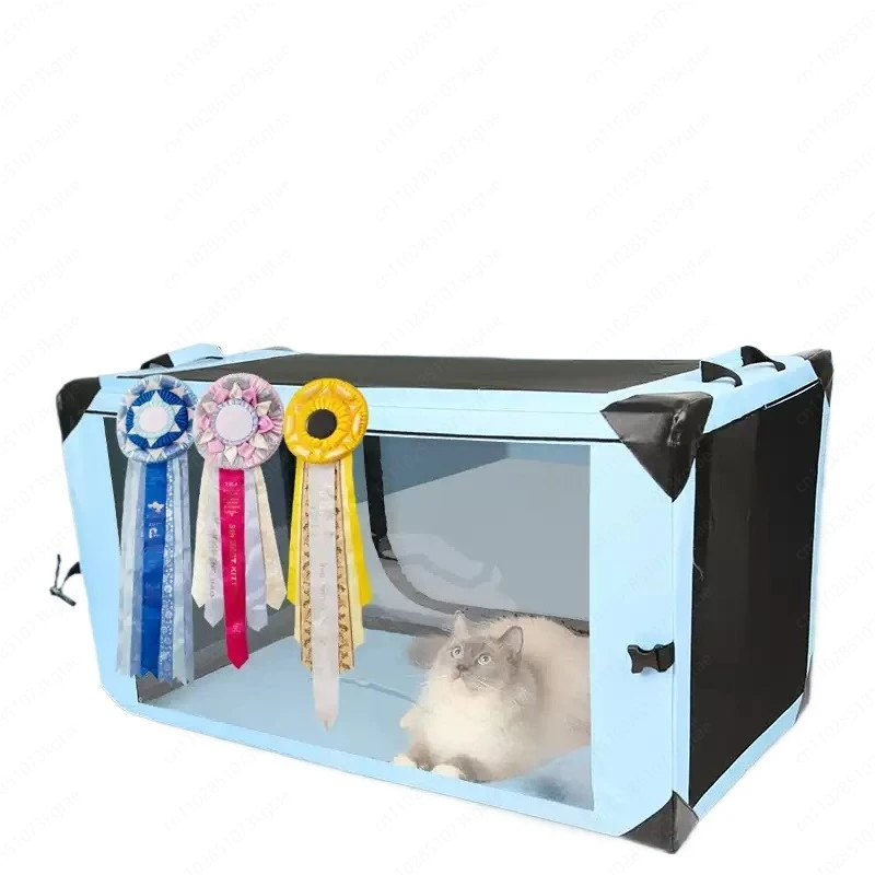 3.0 Cat litter Cat race 4D display cage Delivery room Transparent folding pet Isolation Cat