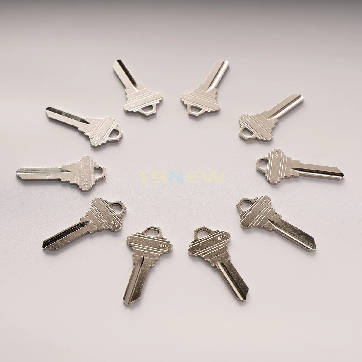 

10 шт. (SC1) 5-контактные заготовки ключей с кодом для нарезки