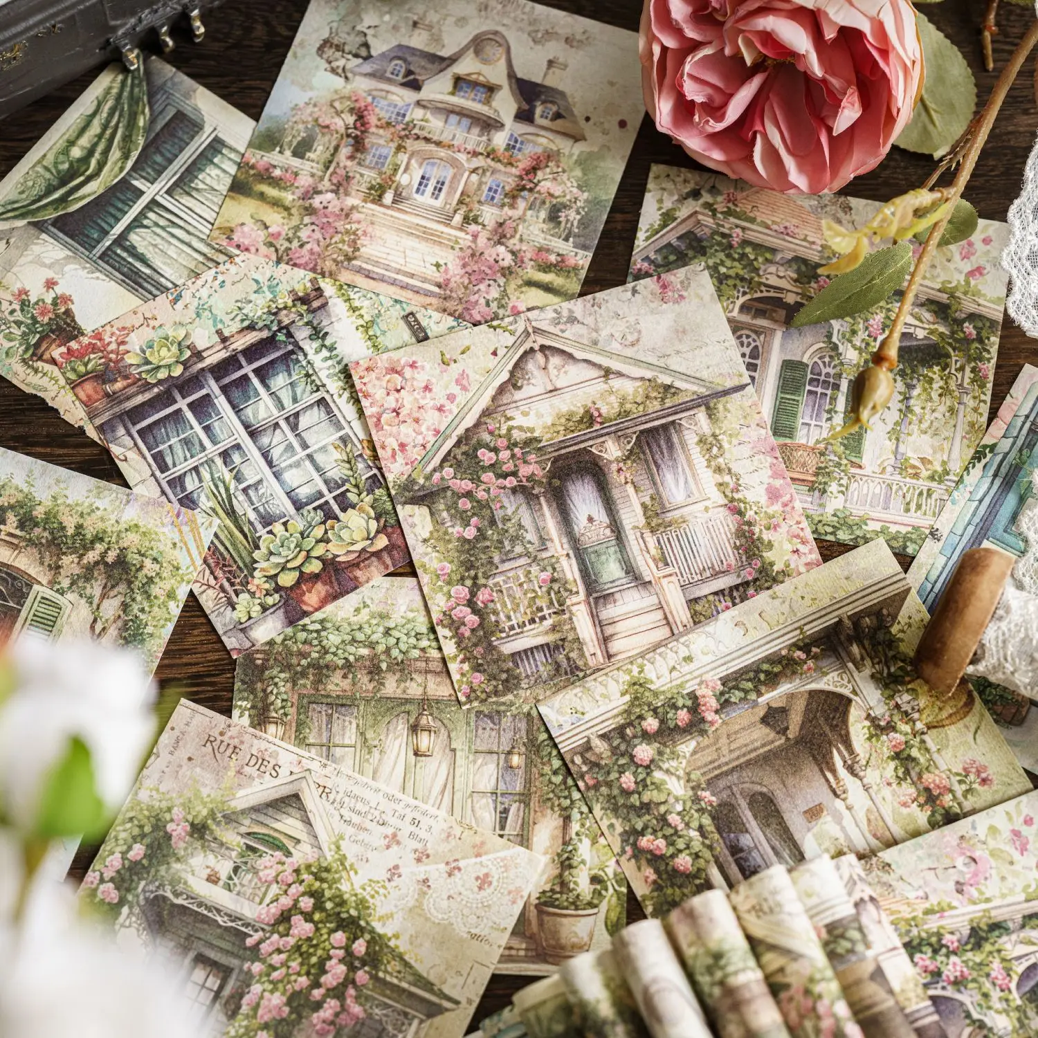 

30pcs/lot Memo Pads Material Paper The Corner of Life Junk Journal Scrapbooking Cards Retro Background Decoration Paper