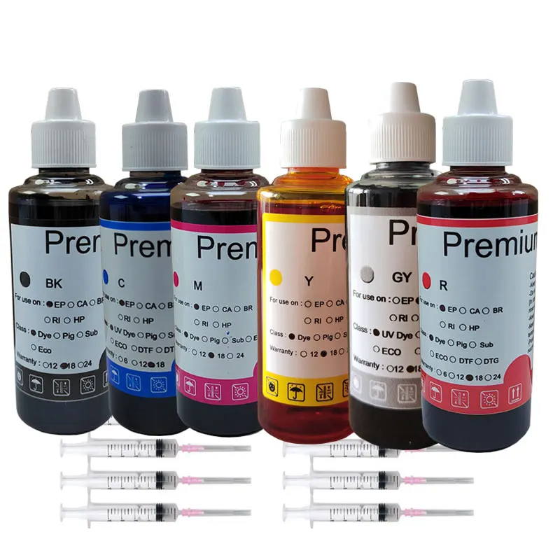 6*100ML  Premium Refill Dye Ink Kit For Epson XP-15010 XP-15080  Printer