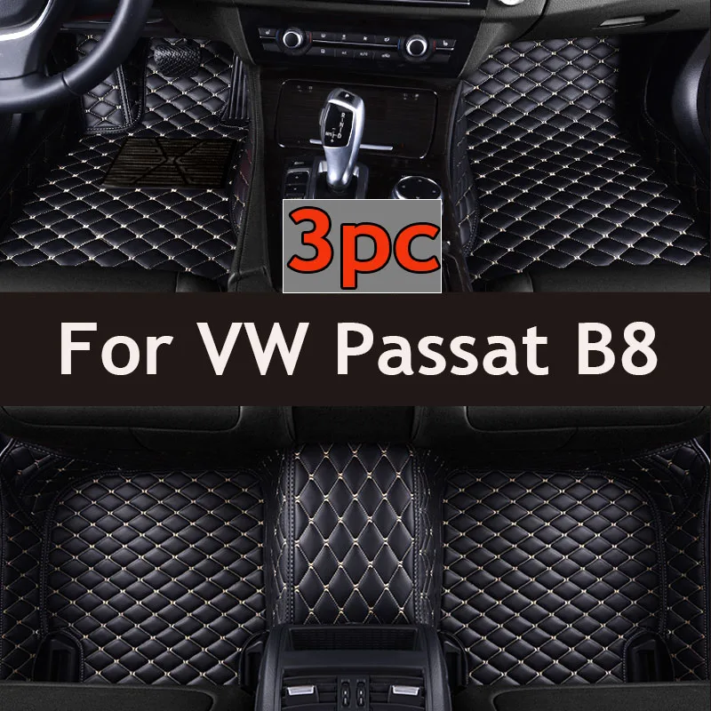 

Автомобильные коврики на заказ для VW Passat B8 2016 2017 2018 2019 2020, авто роскошные кожаные мужские и женские автомобильные коврики с полным покрытием