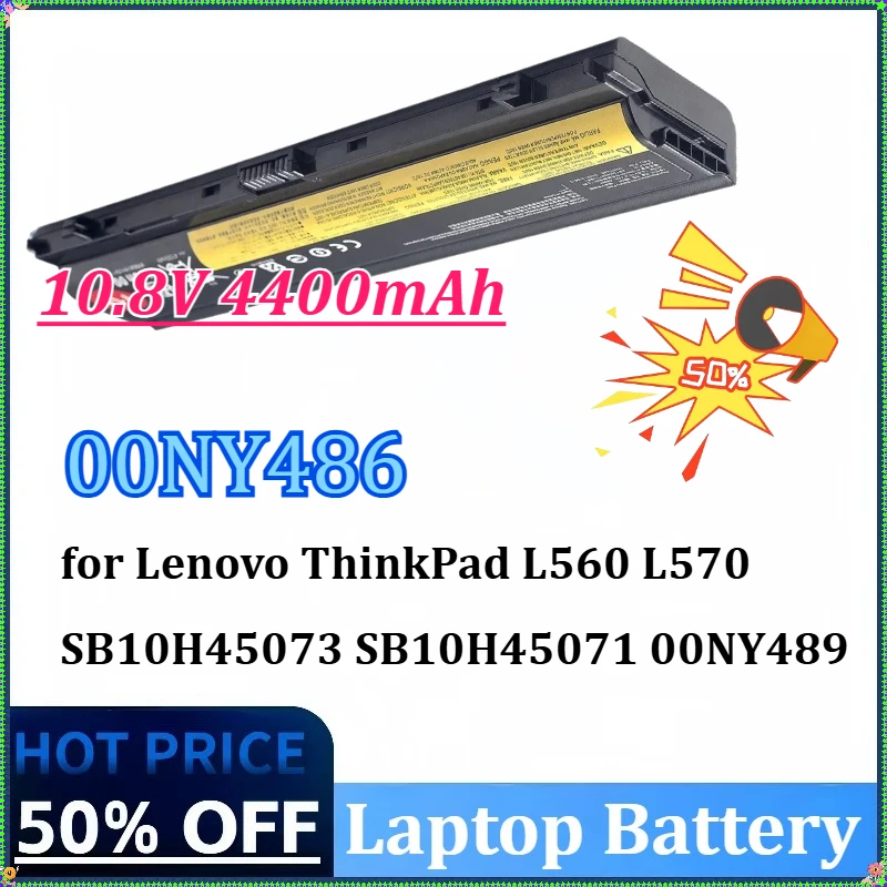 

10,8 В, 4400 мАч, 48WH 00NY486 00NY488 71+ аккумулятор для ноутбука Lenovo ThinkPad L560 L570 SB10H45073 SB10H45071 00NY489 высокой емкости