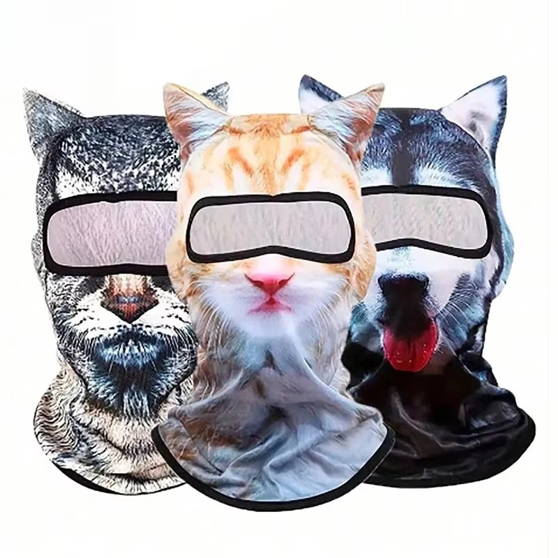 Animal Pattern Balaclava Breathable Quick Dry Motorcycle Head Cover Outdoor Sports Sun Protection Motocross Snowboard Hat Good