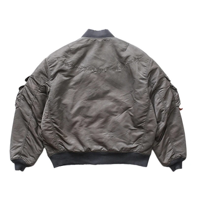 MADNESS WASHED Parkas 22AW Distressed Wax Dyed Cotton Jackets Men's Baseball Coat New Arrival