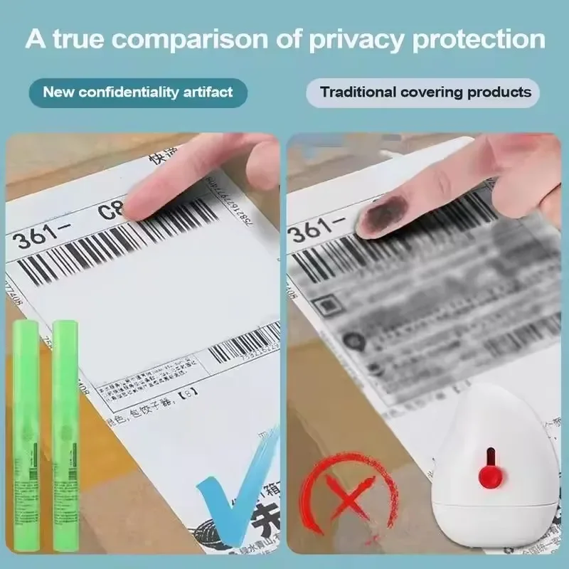 Thermal Paper Corrector Data Protection Privacy Protection Correction Fluid Portable Express Tool Elimination Privacy Spray Pen