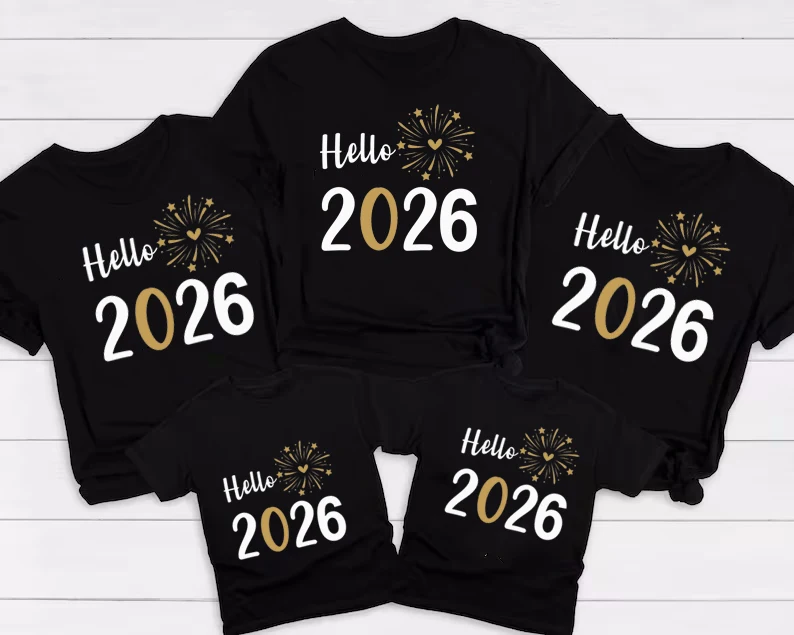 Ciao 2026 Abiti Coordinati Per La Famiglia Festa Di Capodanno Papà Mamma Figlia Figlio Maglietta Maglietta Per Bambini Famiglia Look Abbigliamento Di Capodanno