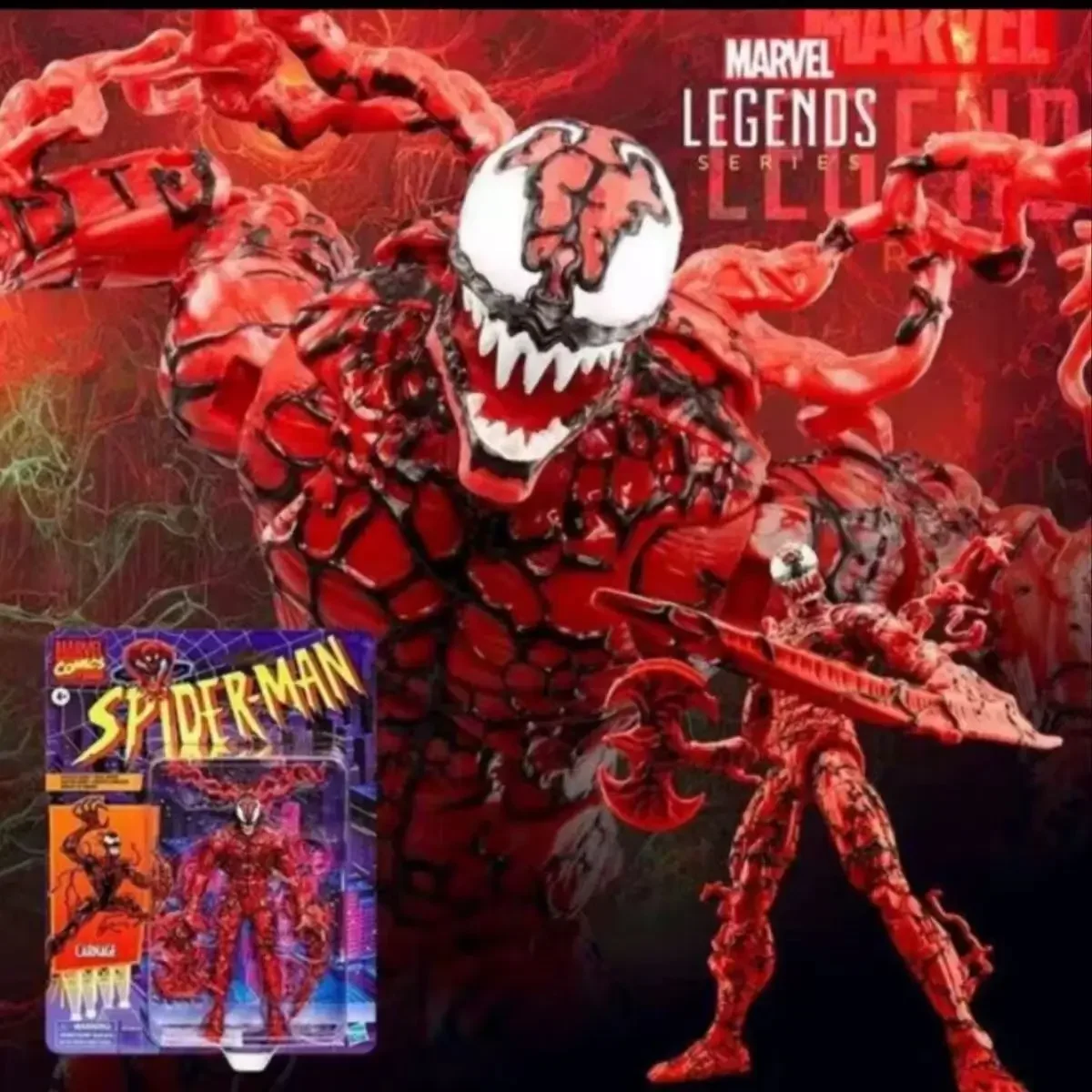 Marvel Legends Carnage Venom Spider-Man Comic Book Edition 6 "F9090 movible Action Figure Model Toys Gifts Anime Multiverse