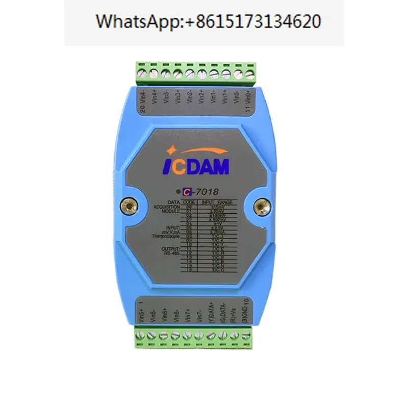 The Shouying C-7018/BL/R/Z 8-channel thermocouple temperature data acquisition module is compatible with Hongge 7018