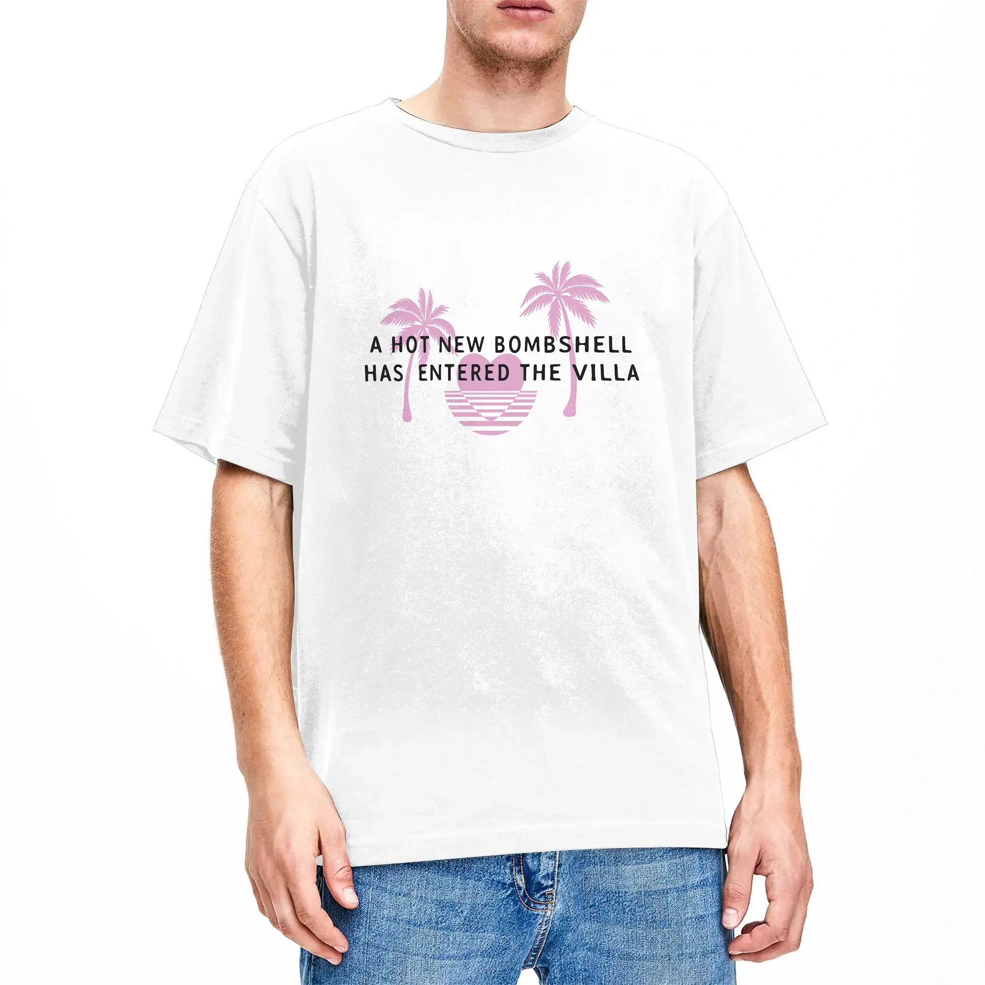 Man T Shirt Hot New Bombshell 80s Aesthetic Comfort Colors Adult T-Shirts Hipster  Summer Tee Shirt Streetwear Cotton Clothing