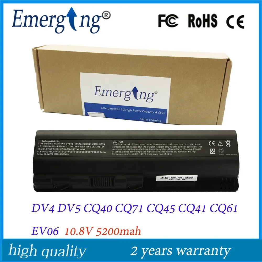 

6Cell 10.8v New Laptop Battery for HP Pavilion DV6 G62 DV4 DV5 CQ45 CQ40 G50 G60 G70 Battery