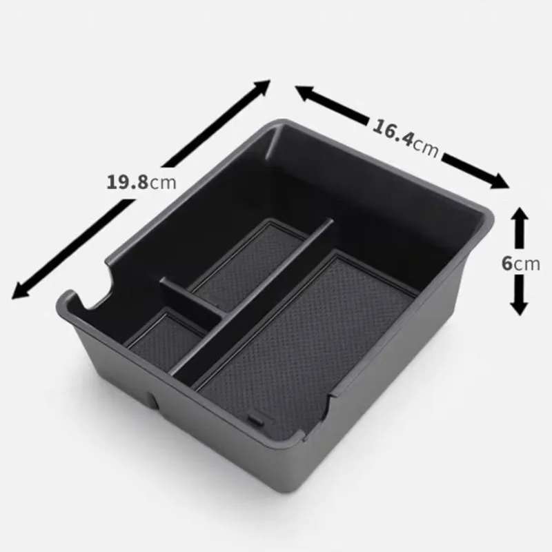 For GEELY Preface 2024 Car Storage Box Centre Console Organiser Armrest Tray Glove Box Modified Interior Accessories ABS Black