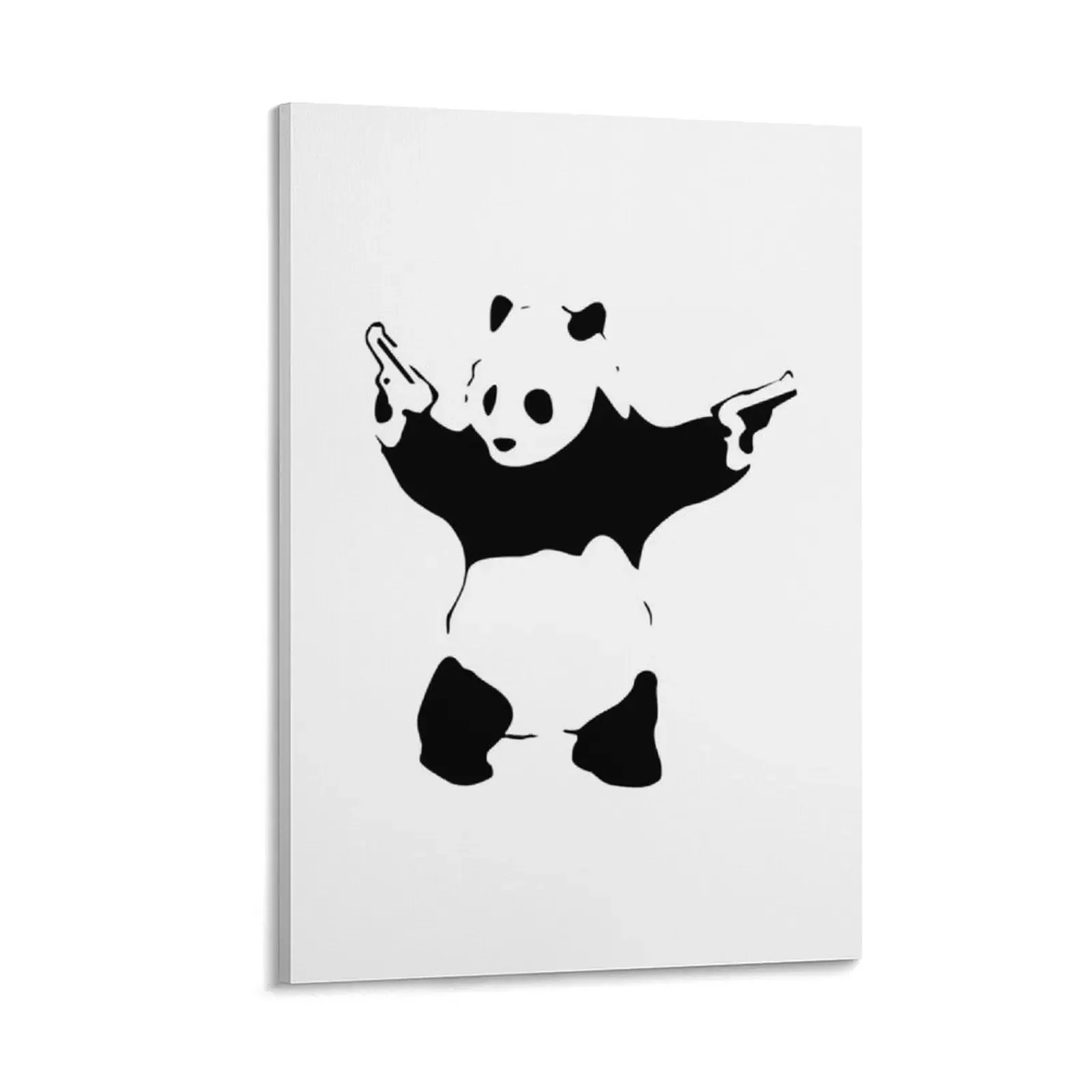 

Banksy Panda with Guns - graffiti art Canvas Painting modern home decoration decorations for the room anime