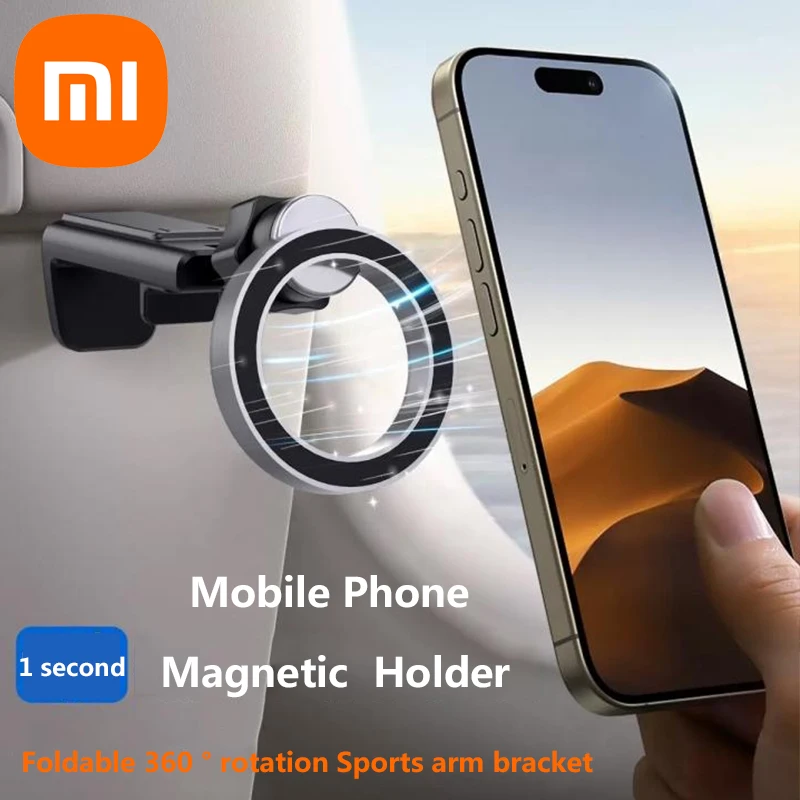 

Спортивный кронштейн для рук Xiaomi с двойным кольцом Magsafe с магнитной присоской для бега на открытом воздухе, кронштейн для прямой трансляции 360° ° Вращение