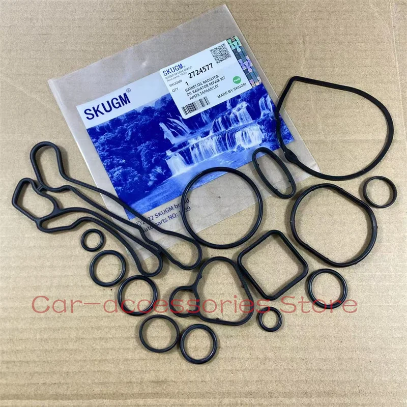Original Engine Oil Cooler Gasket Seal Set 2724577 For Chevrolet Aveo Trax Cruze 1.6L 1.8L Orlando Sonic Croma Opel Astra Zafira