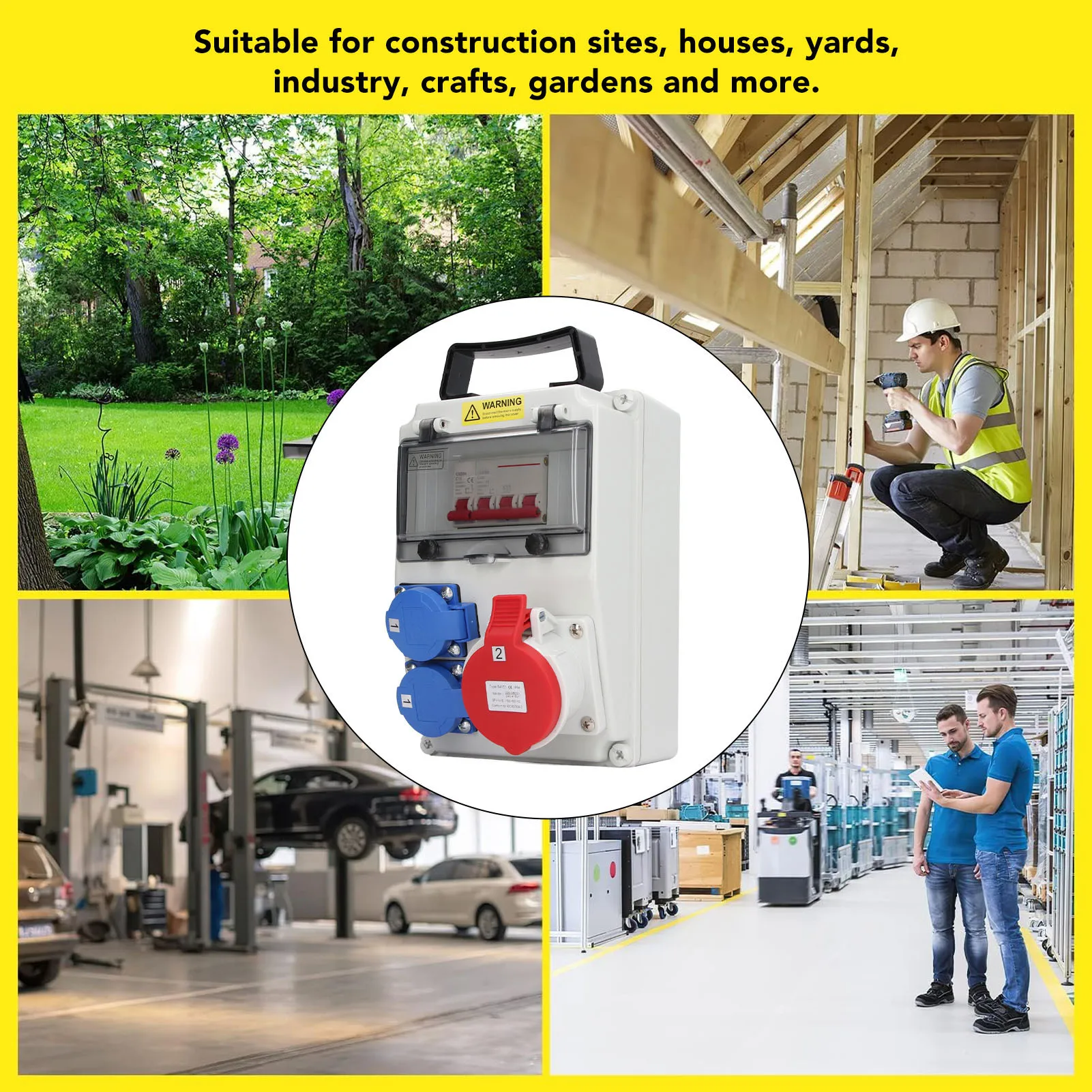 موزع الطاقة AC 200‐250V مقبس عالمي AC 220‐380V 240‐415V CEE مقبس مع قاطع الدائرة