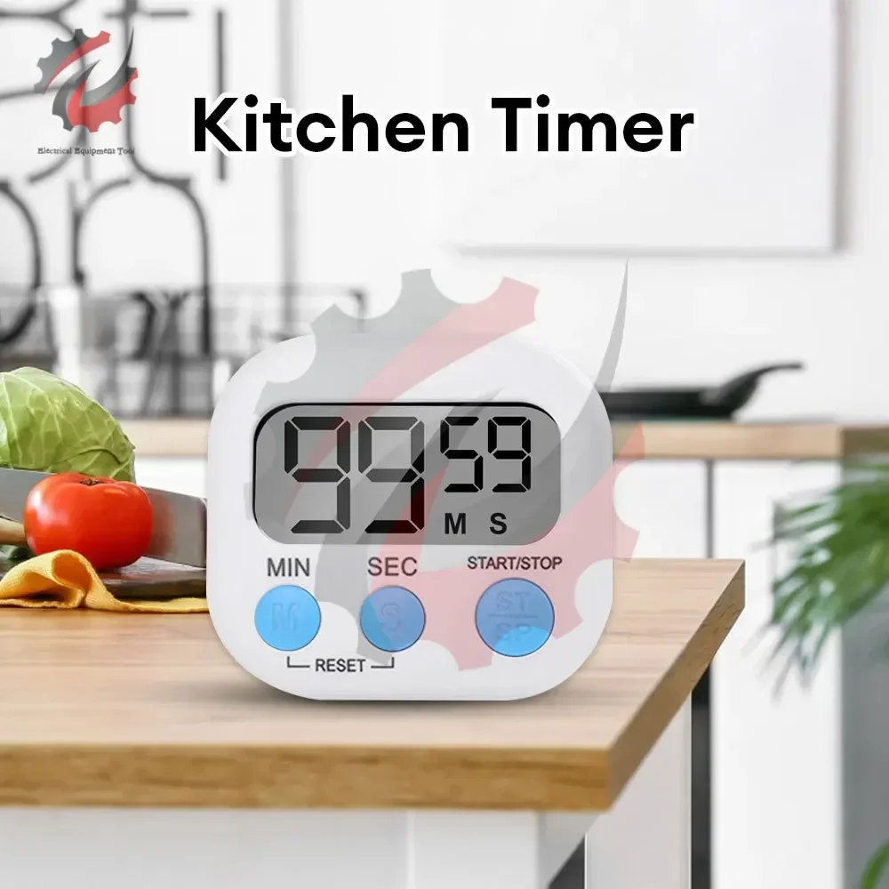 Tool Clock Cuisine Cooking Alarm Stopwatch Tools Chronometer Digital Timer Egg Reminder Home Electronic Sports Countdown LCD Bar