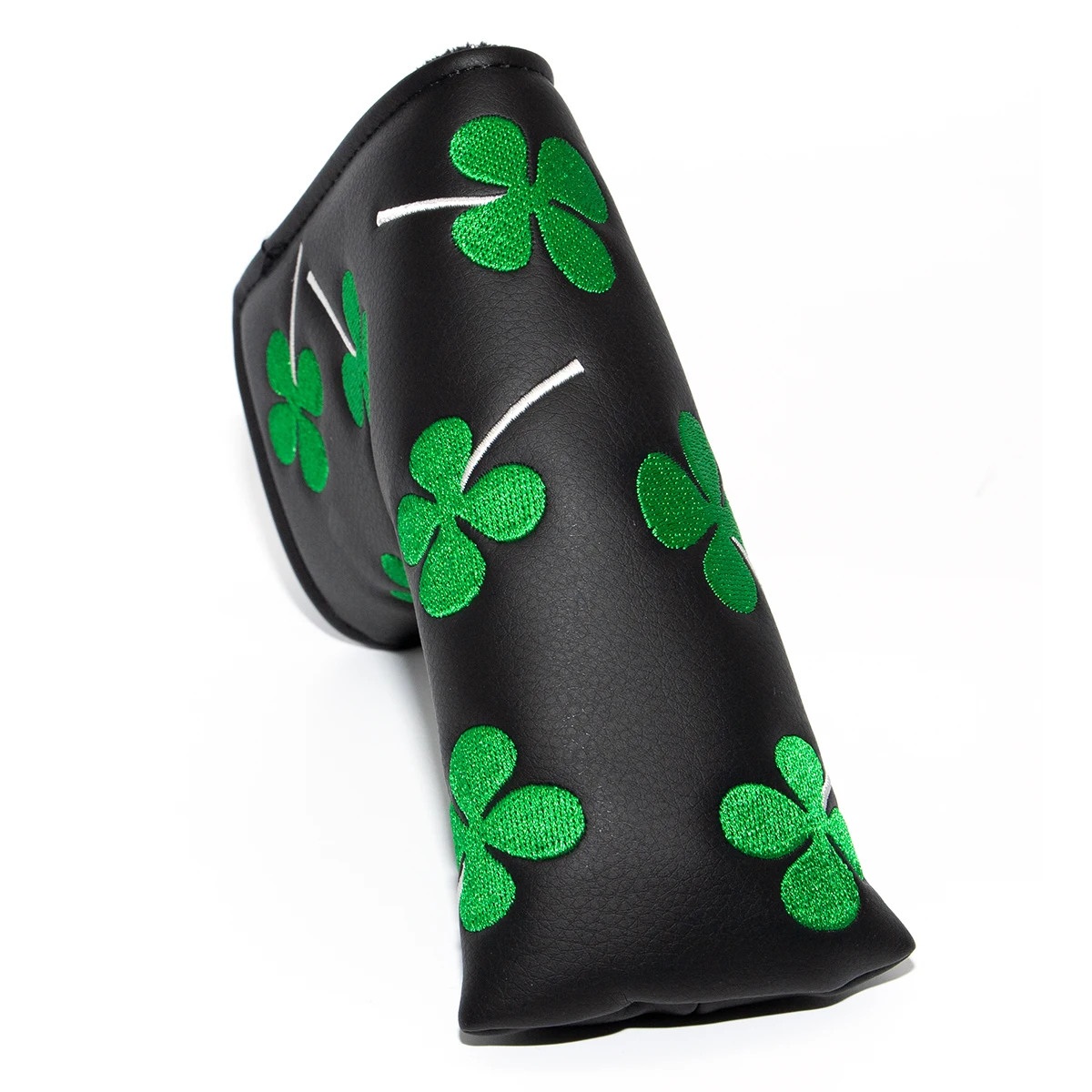 لاكي أربع أوراق البرسيم الجلود مضرب الغولف غطاء جولف بليد مضرب أغطية الرأس نادي الغولف غطاء رأس الجلود #2