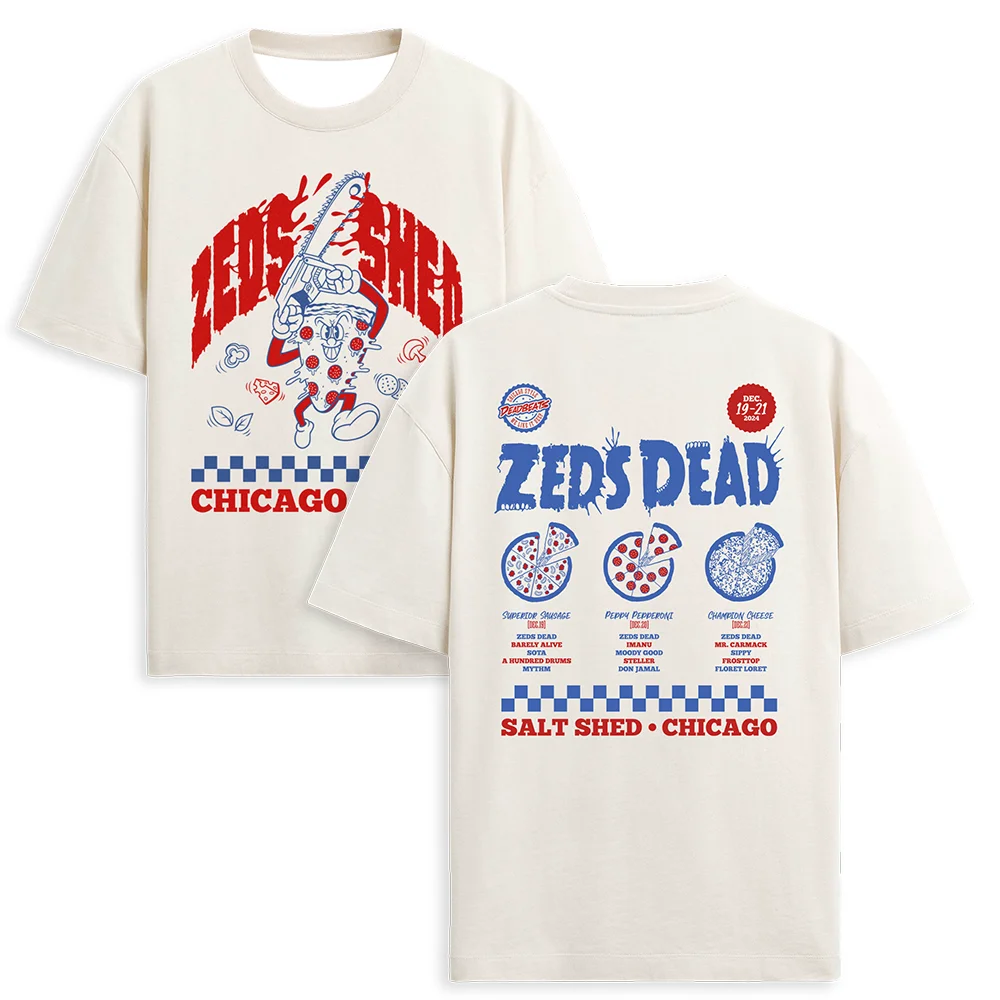 ZEDS DEAD Chicago Style Merch T-shirts Women Men Fashion Casual HipHop Short Sleeve Tee