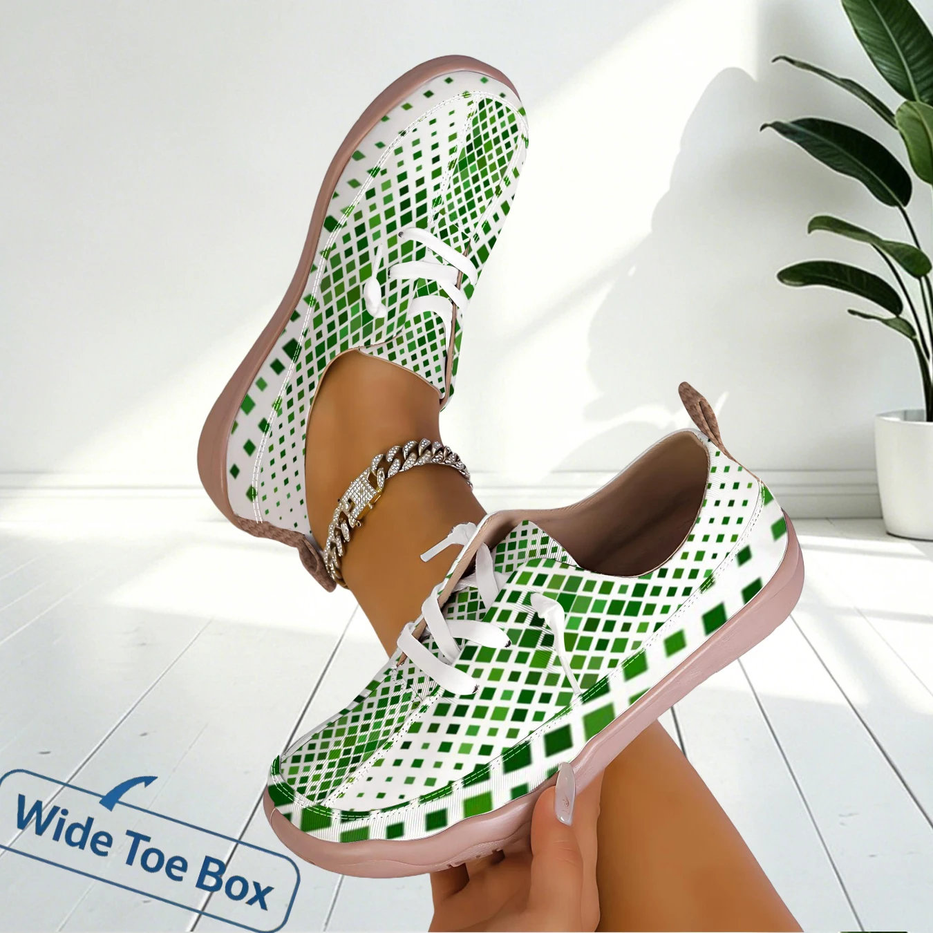 Outdoor Sports Shoes - Women Breathable Casual Sneakers Wide Toe