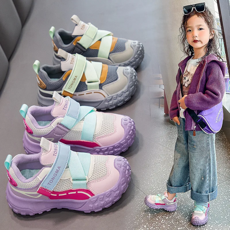 

Fashion Versatile Girls' Shoes 2025 Four Season New Kids Sneakers Soft Soled Boy Shoe Anti Slip Child Cotton Shoes Tenis De Niño
