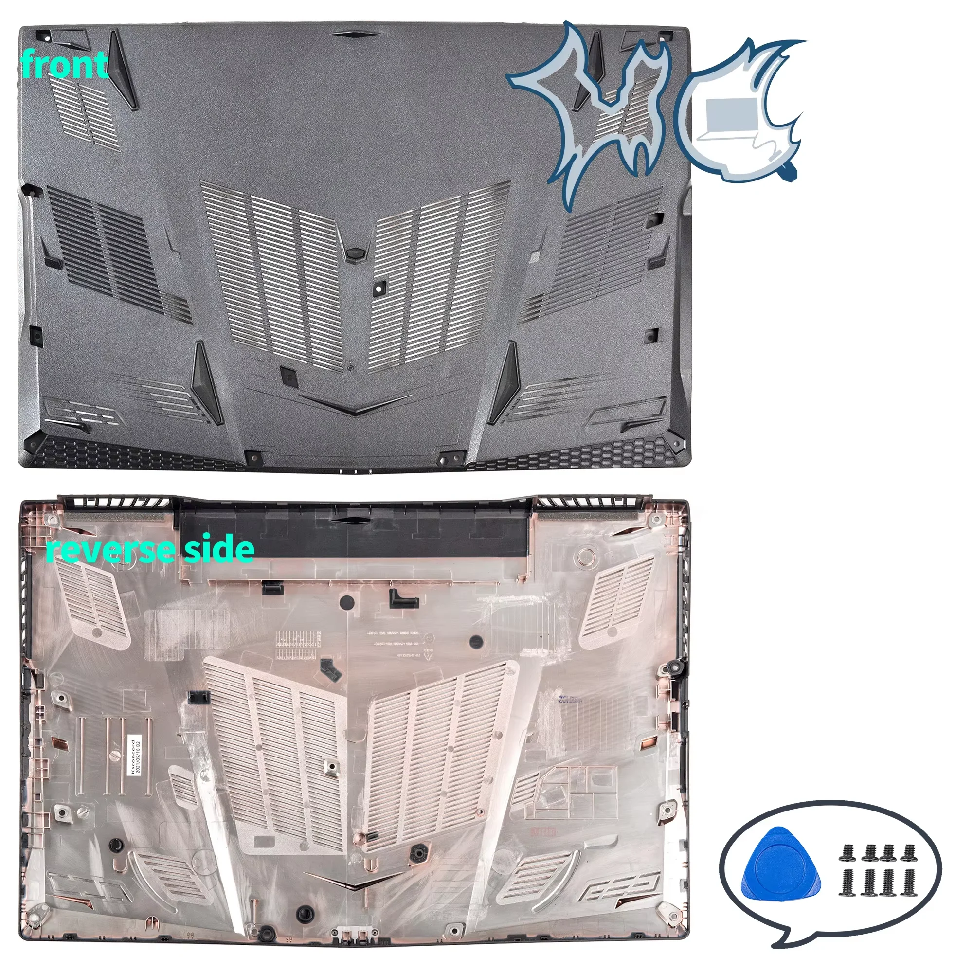 Nuevo para GE63 GE63VR-7RT-7RE MS-16P1 MS-16P5 GP63 LCD contraportada/bisel frontal LCD/cubierta superior reposamanos/inferior/bisagras