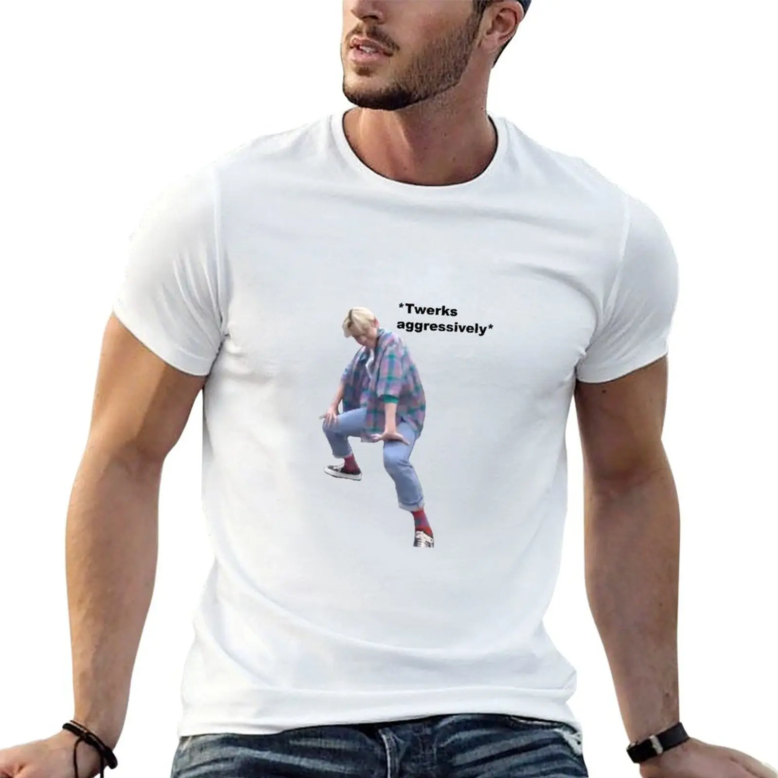 

Yunho Twerking T-Shirt funny t shirts dark humor cotton tshirt 100% man t shirt cotton high quality T-shirt