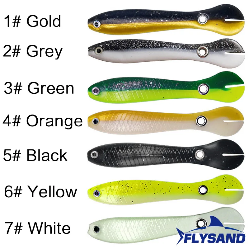 FLYSAND Fishing Lure Fishing Gear Bass Lures 10cm Soft Bionic Fishing Lure Stuff Realistic Swimming Fishing Soft Bait Accessory