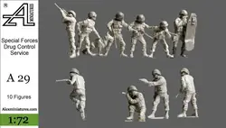 1/72 Scale Die-casting Resin Figure Special Forces Soldier Scene Layout Model Assembly Package Free Shipping (unpainted)