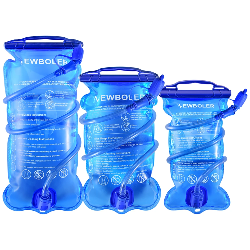 AliExpress NONE 1.5L 2L 3L Water Bag Sports Backpack Bicycle Riding Water Bag Portable Food Grade Outdoor Drinking Water Bag Camping Water Bag