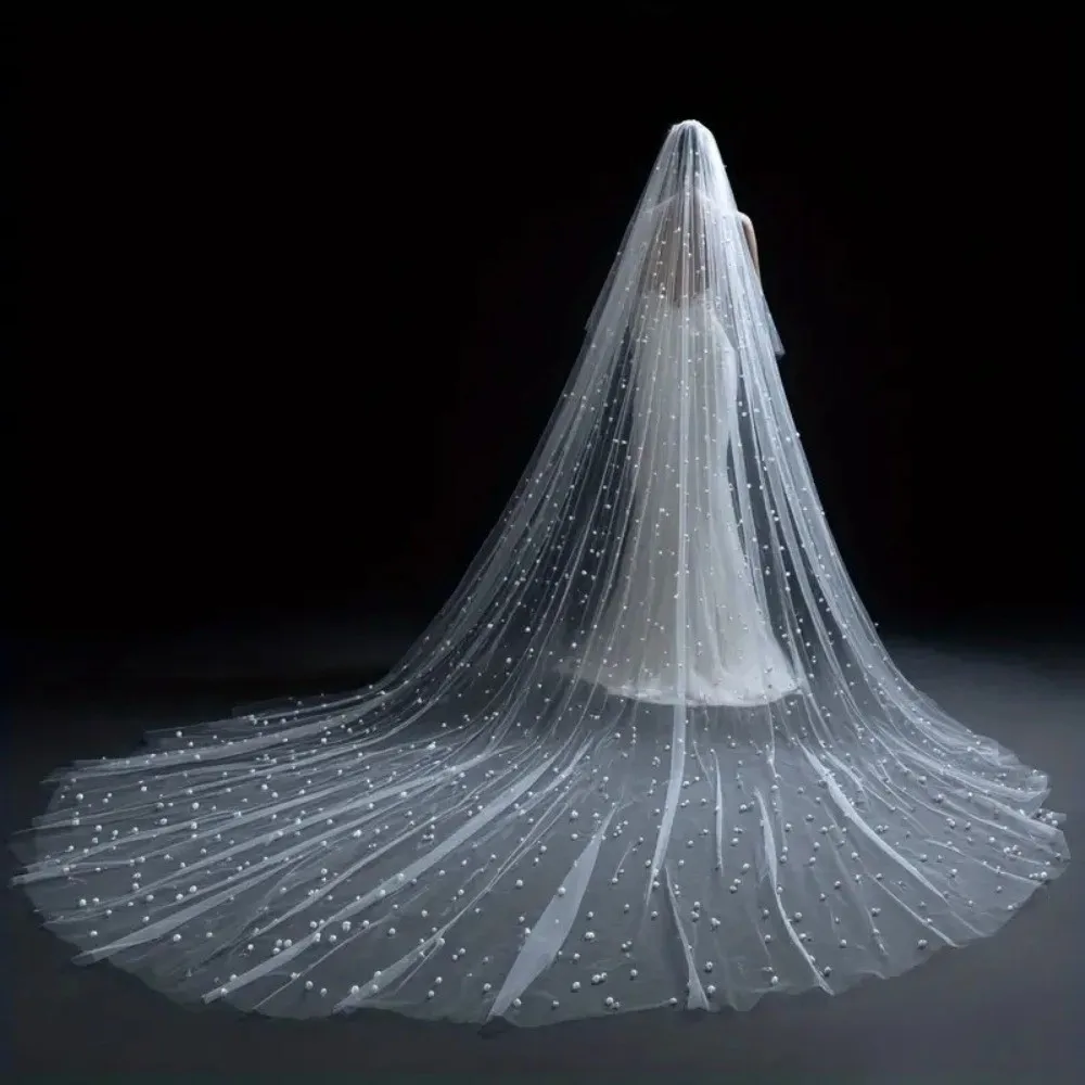 75×300cm/75×100cm Pearl Chiffon Table Flag Pearl Chiffon Fabric Sheer Drapes Wedding Table Decoration Semi Transparent