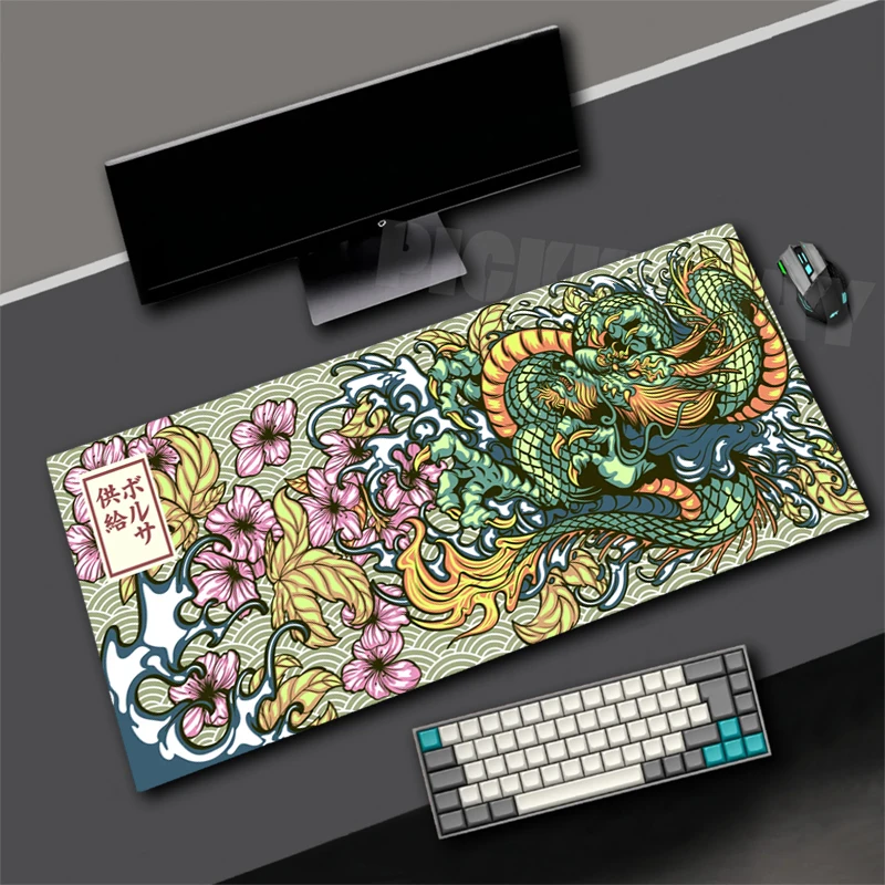 

Large Gaming Mouse Pad Oni Style Keyboard Mat Carpet HD Print XX Mousepad Computer Oni Non-Slip Rubber Big Desk Mat 900x400mm