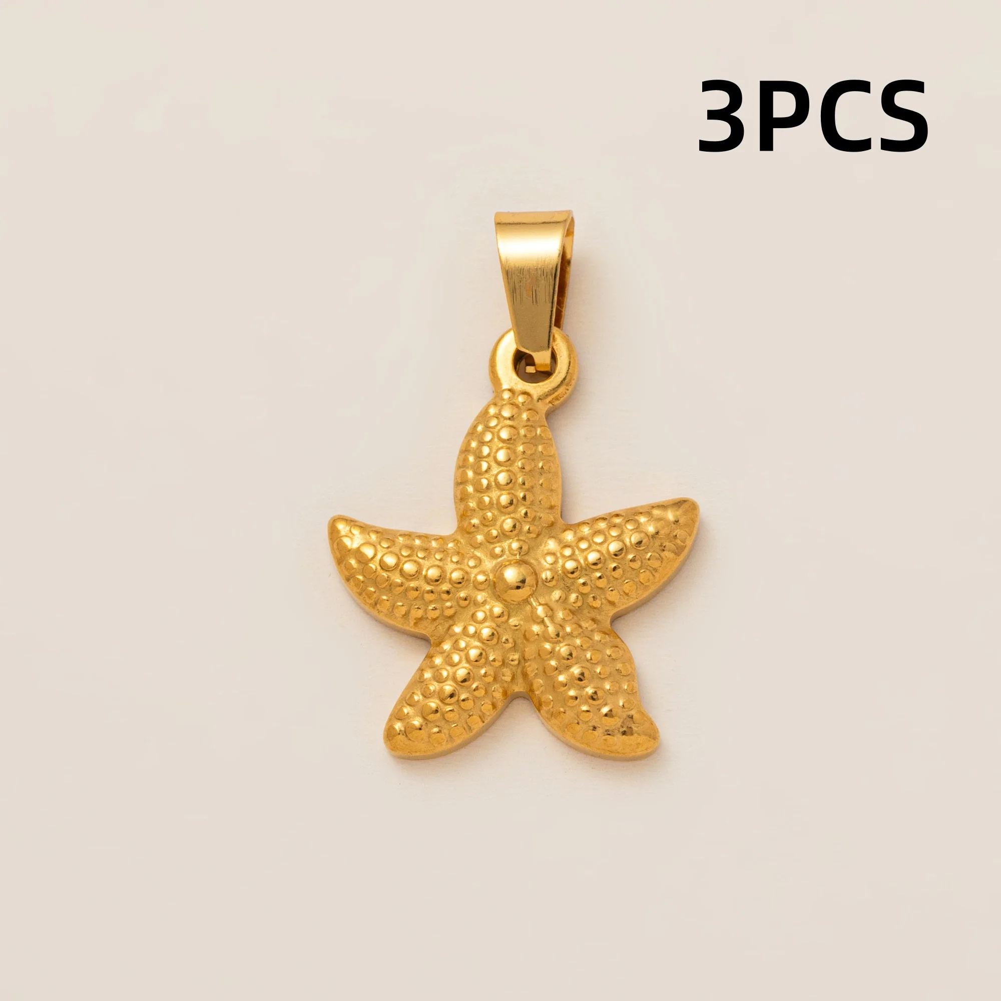 3 Stück modische und schlichte Strandanhänger im Schildkröten- und Seestern-Design zum Selbermachen für Schmuck. – Detail 5