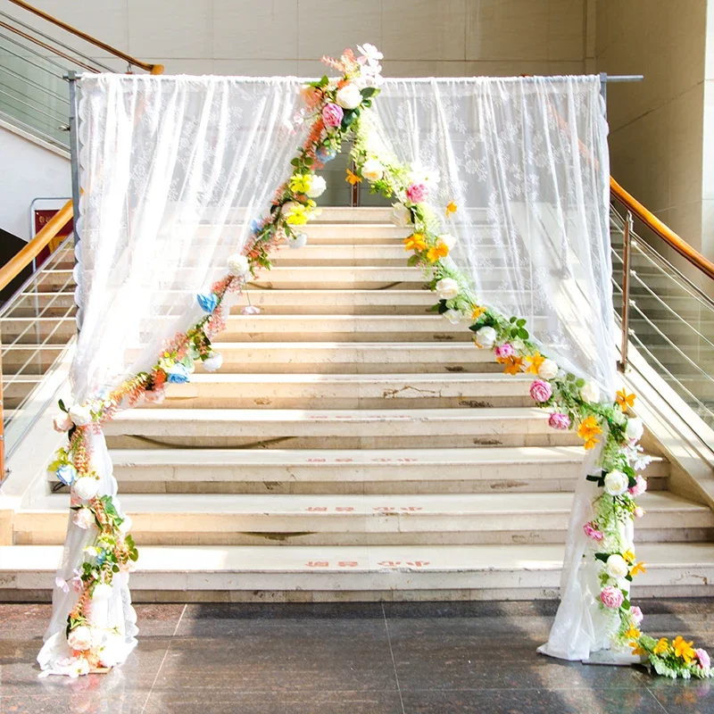 Wedding Arch Flower String Floral, Artificial Flowers Wall, Wedding Stage Background, Home Decoration, Fake Commercial Display