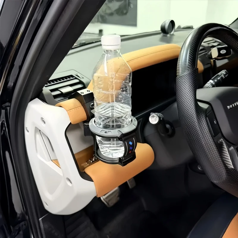 Central Cup Holder Front Storage Rack Compatible with For Land Rover Defender Models 2020 Through 2026 Front Row Installation