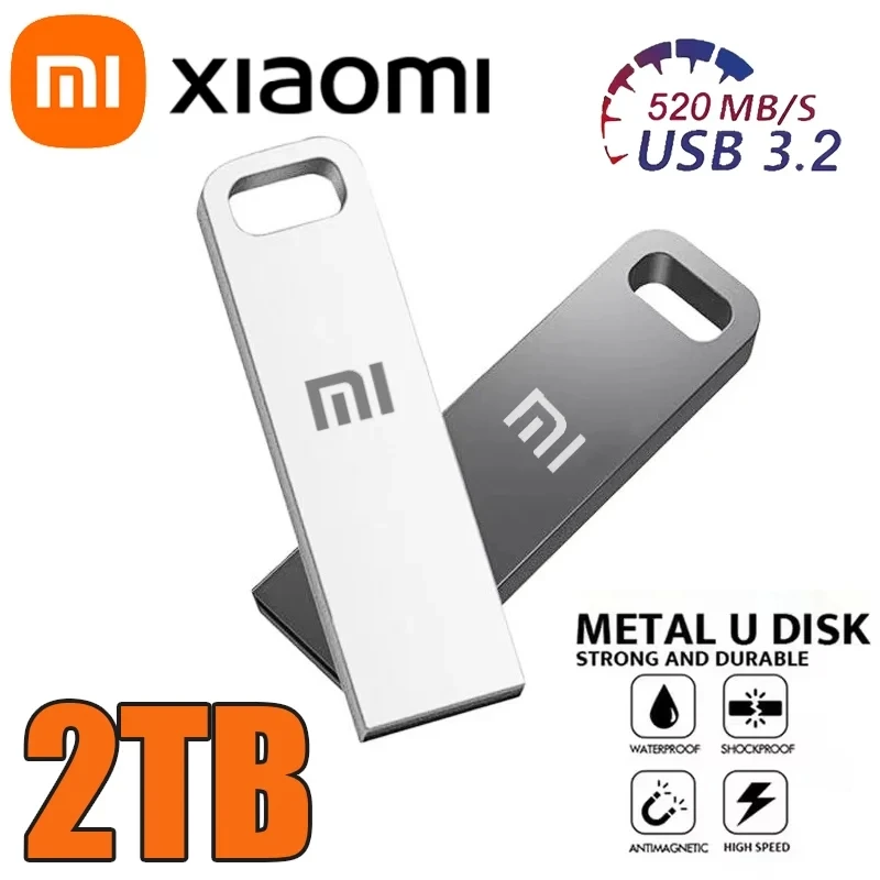 Xiaomi-unidad Flash USB 3.2، 2 تيرابايت، محرك أقراص USB معدني عالي السرعة، كتابة عصا الذاكرة، نقل بيانات الهاتف والكمبيوتر المحمول، #1