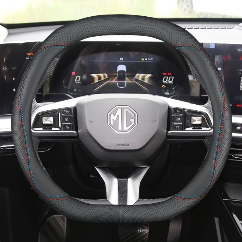 

Leather Car Steering Wheel Cover for ALL New MG 4 MG4 XPower 2022 2023 2024 2025 Non-slip Auto Interior Accessories