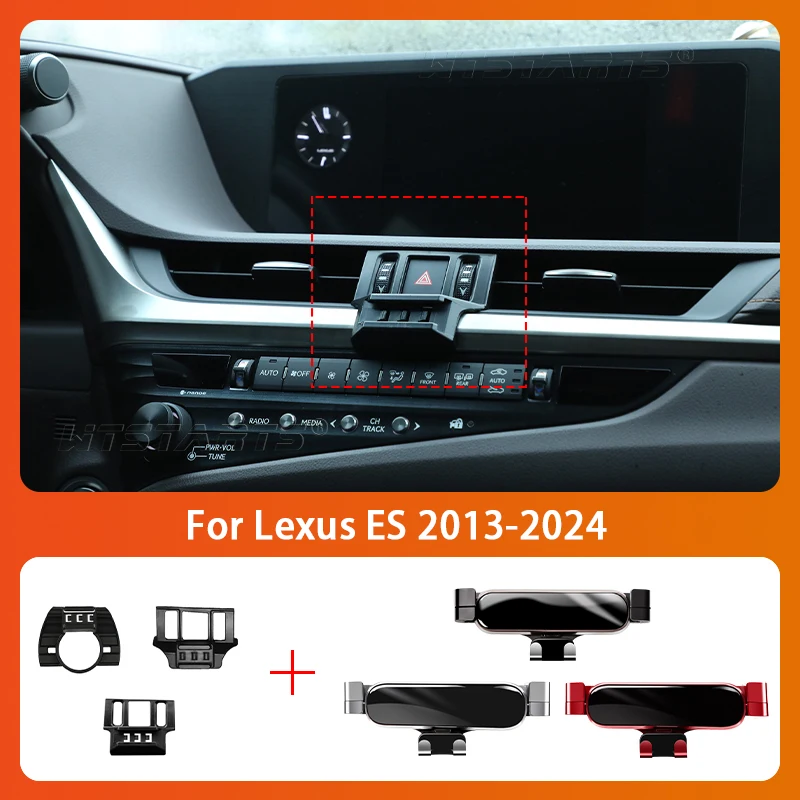 Car Mobile Phone Holder For Lexus ES200 ES260 ES300h 2013-2024 360 Degree Rotating GPS Special Mount Support Bracket Accessories