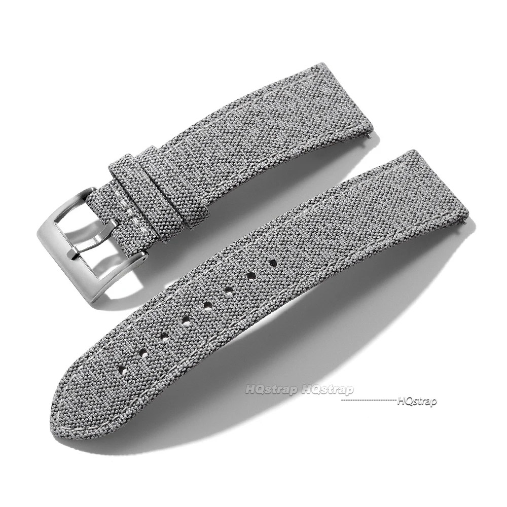 Sailcloth Uhrenarmband 20mm 22mm für Seiko Band Wasserdichtes Stoffarmband Schnellverschluss-Armband Hochwertiger Damengürtel