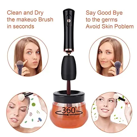 เครื่องทำความสะอาดและอบแห้งแปรงแต่งหน้าแบบมืออาชีพ USB รุ่นใหม่ OEM สำหรับดรอปชิป ทำความสะอาดและอบแห้งได้ทุกประเภทของแปรงแต่งหน้า