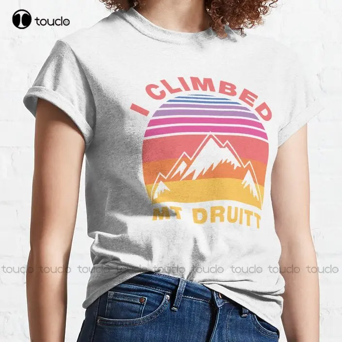 I Climbed Mt Druit Funny Australia City Quotes Trending T-Shirt Black Shirts For Women Oversized Graphic T Shirts 100% Cotton