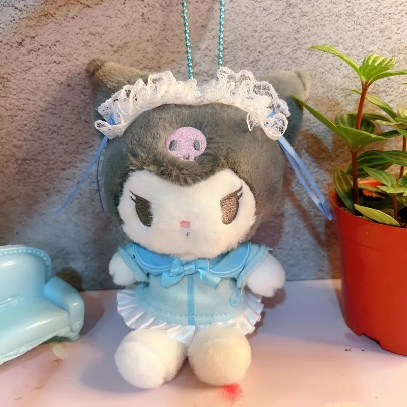 

Оригинальный японский рюкзак Sanrio Kuromi Aqua Blue Angel с подвеской в виде плюшевой сумки через плечо