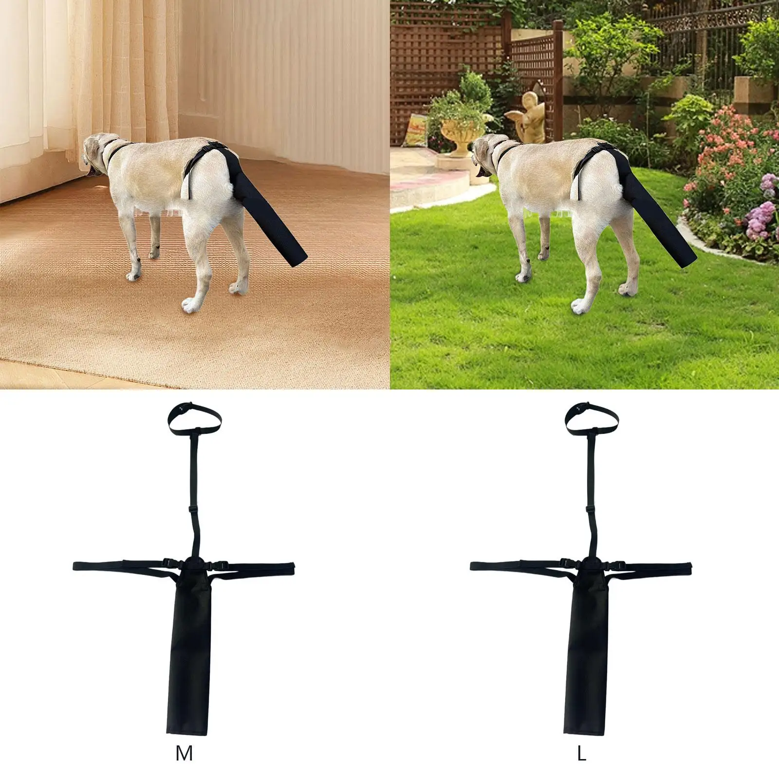 

Dog Tail Cover Pet Dog Tail Protector for Medium Large Dogs Dog Supply Adjustable Dog Ends Protector for Hiking Traveling