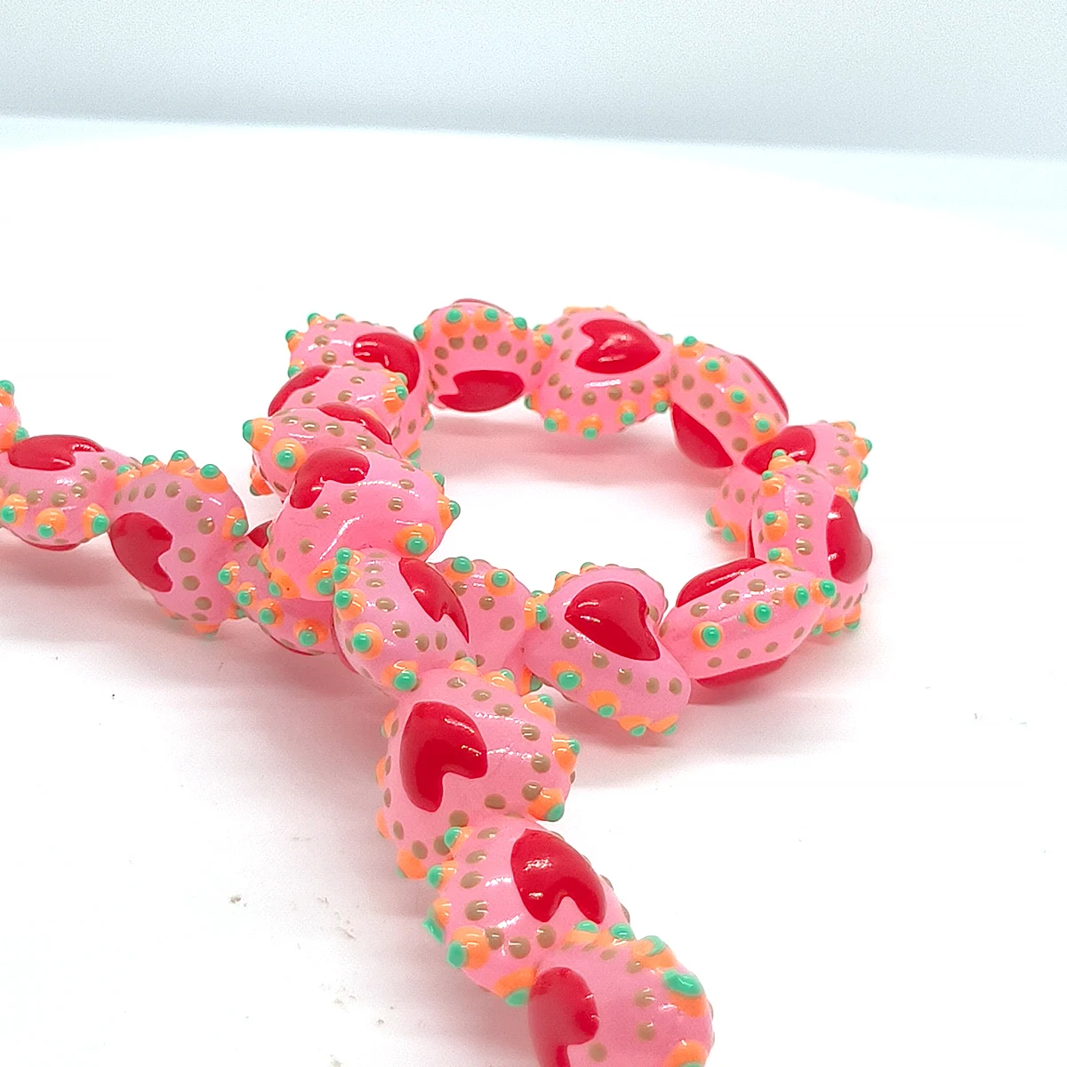 4pcs/8pcs16mm Full-hearted Color-matched Lampwork Glass Bead DIY for Jewelry Making Bracelets Earrings Necklace Gifts Accessorie