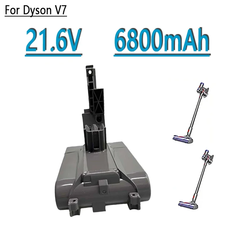 

Battery 21.6V 4800mAh/6800mAh Li-lon Rechargeable Battery for Dyson V7 Battery Vacuum Cleaner Replacement