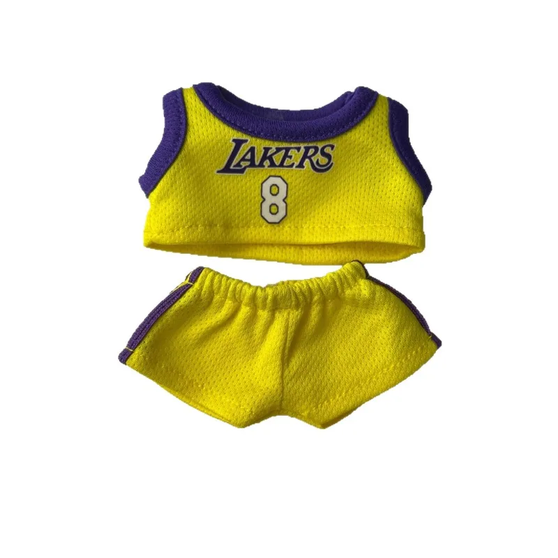 Baby clothes only vinyl blind box pendant doll clothes overalls macaron 17cmLABUBU