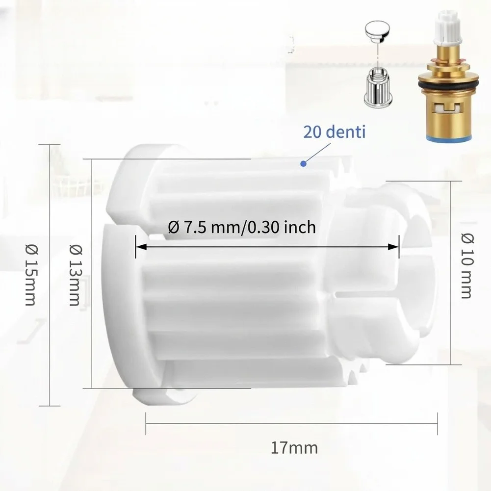 6Pc Locking Bushings For 7.5mm Handles Tool-Free Replacement,  Valve Repair Parts For Outdoor Faucets And Garden Taps=